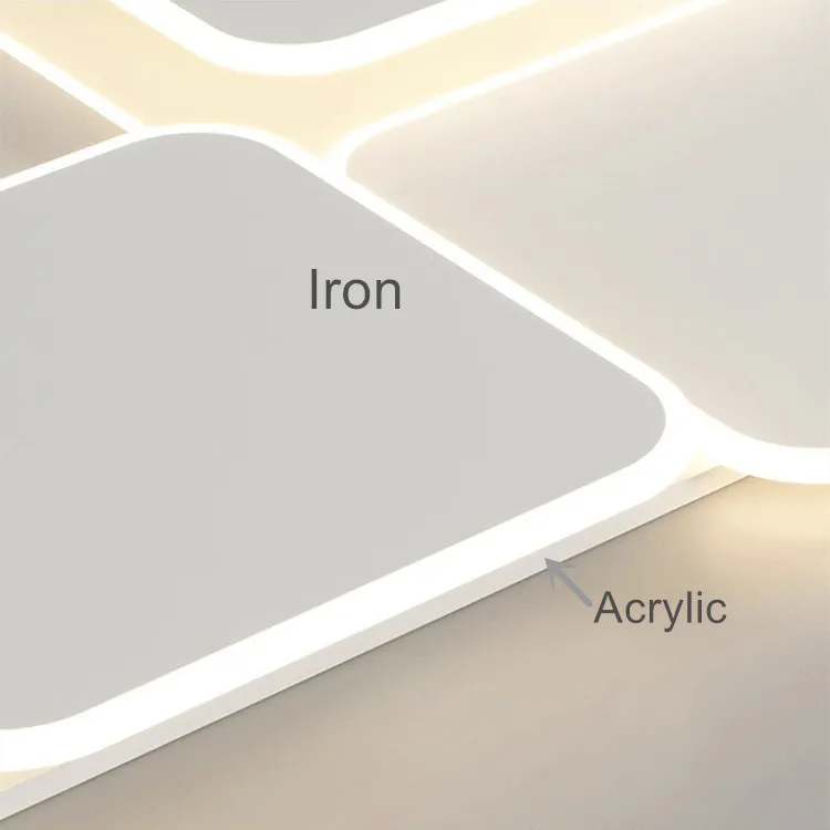 Newest factory hot sale square rings CE RoHS surface mounted CCT adjustable by switch 60W LED flat ceiling light