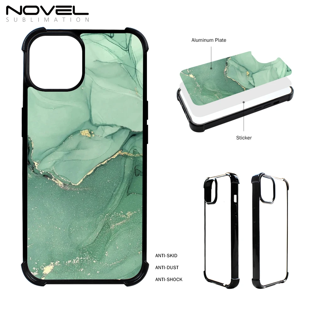 New Coming Blank Sublimation 2D TPU Phone Case With Four Corners Anti-Shock Design For iPhone 15 / IP series