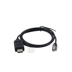 Black FT232RL chip FTDI USB TTL serial cable USB A male to RJ12 6P6C male cable