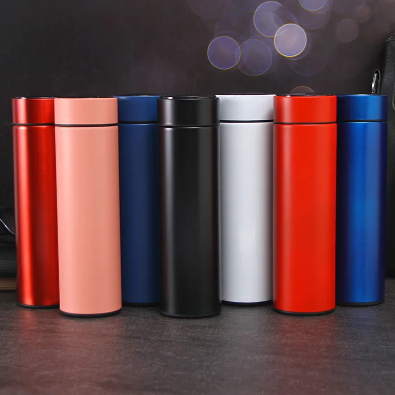 Thermos Led Temperature Display Vacuum Insulated Smart Digital Water Bottles School Stainless Steel Christmas Luxury thermal cup
