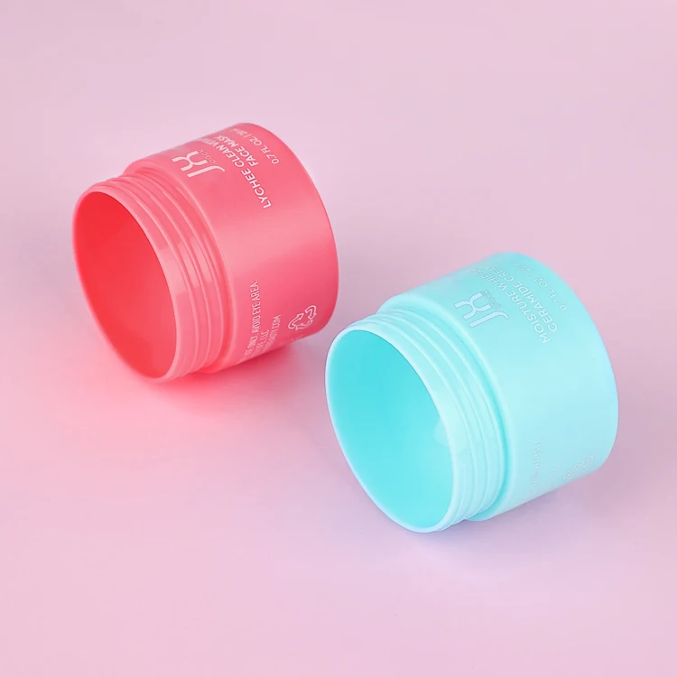 Wholesale 5 10 20 30 50 ml double wall plastic cosmetic jar empty lip scrub container face cream jar with screw lid