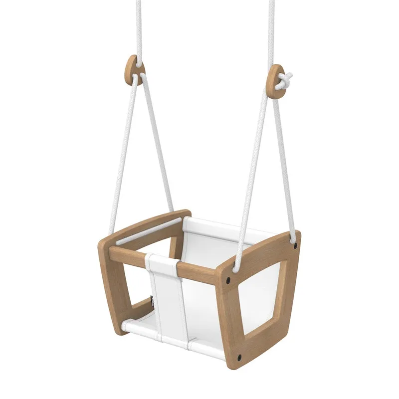 Baby Swing Indoor and Outdoor Hammock Swing Wooden Hanging Swing Seat Chair