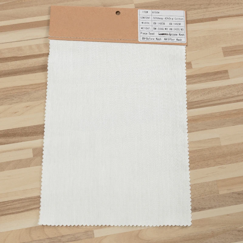 
233-242gsm woven plain 55% hemp 45% organic cotton fabric for clothing 
