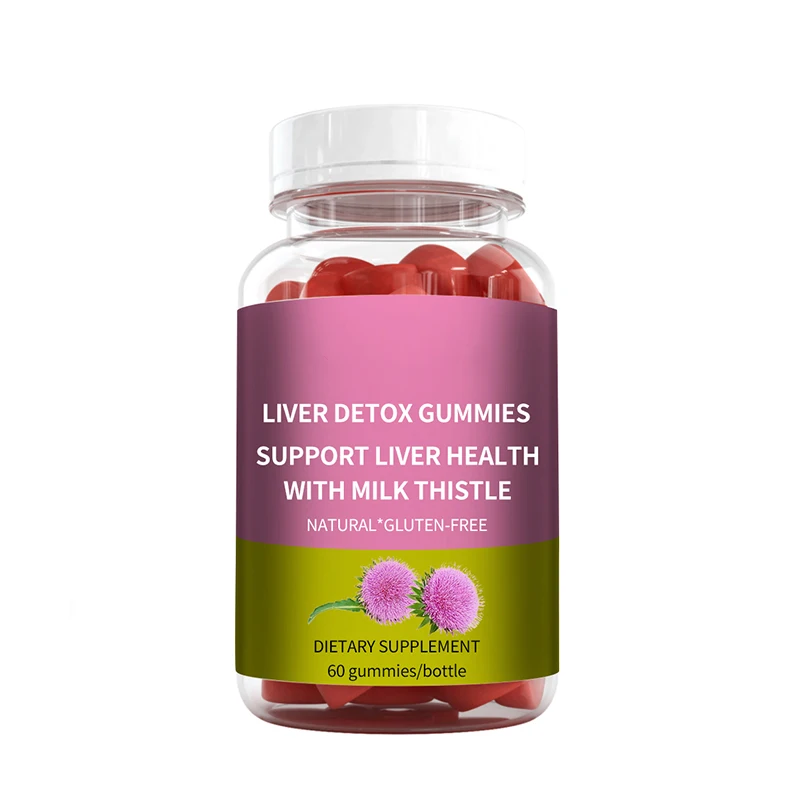 Good Quality Promotional Yummy Gluten Free Liver Detox Gummies With Milk Thistle
