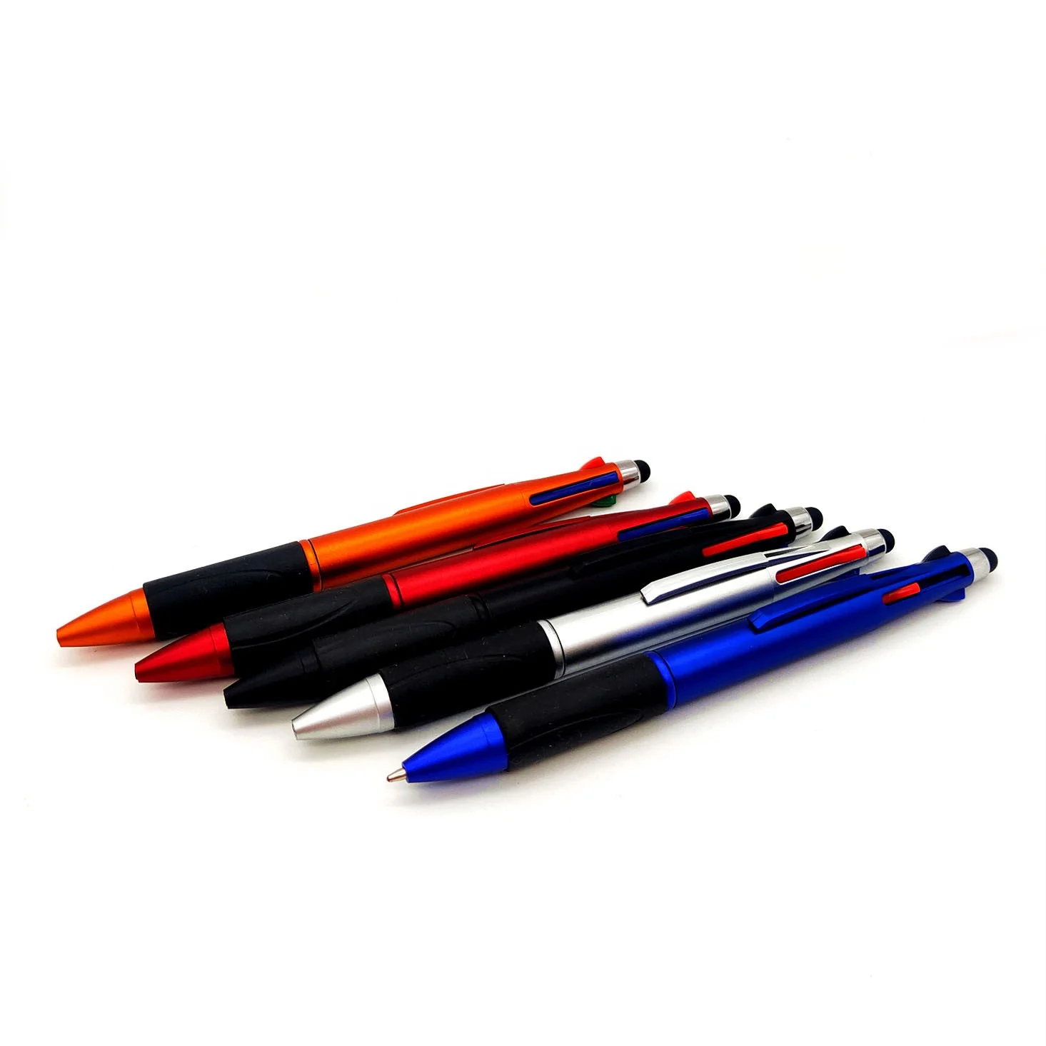 Stylus 4 color ballpoint pen in one 4 in 1 tablet colored stylus pen multicolor 4 colour ink  ball pen