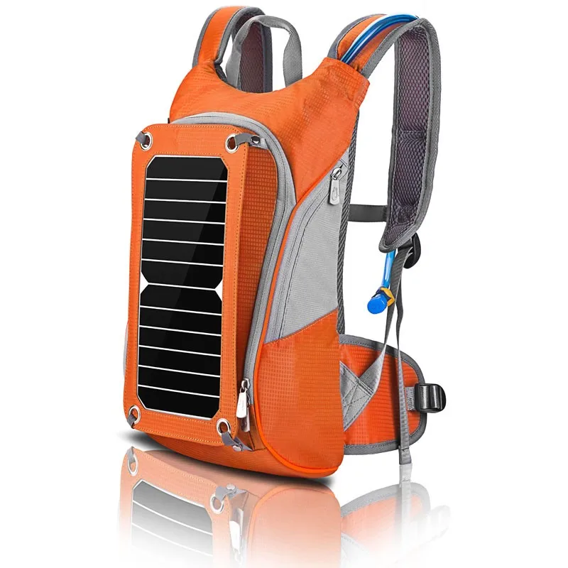 nylon tactical solar hydration backpack for outdoor travel