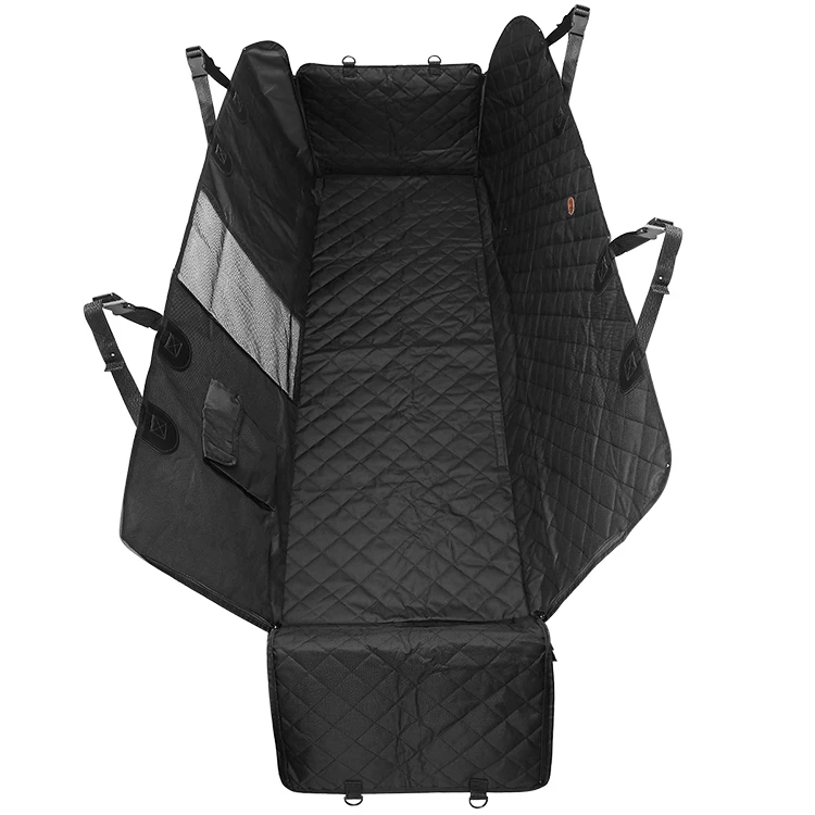 High Quality Scratch-proof Armrest Compatible 100% Waterproof Car Pet Dog Rear Seat Cover for SUVs and