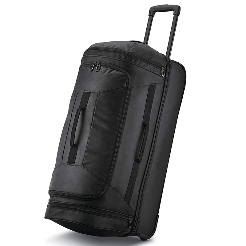 Men Travel Wheeled  Duffel Bag 28-inch Rolling Duffle Bag with Two Wheels XL Luggage Travel Bags With Rollers