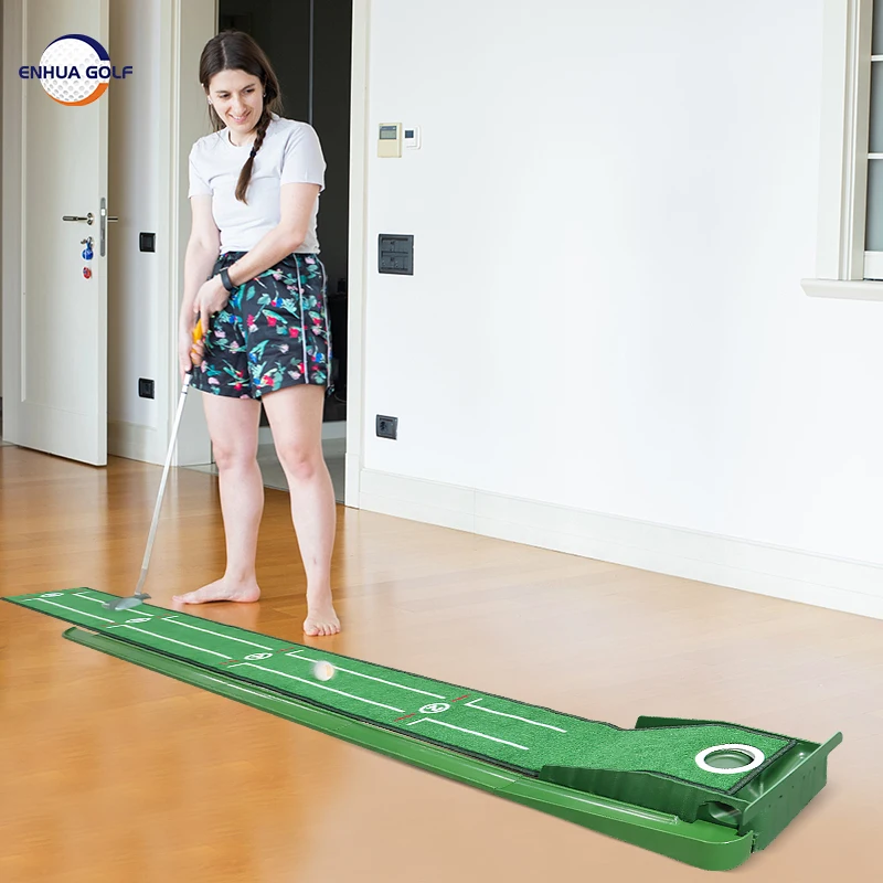 Amazon hot-selling Small size Mini Golf Putting Mat Putting Green Mat automatic putting system patented products