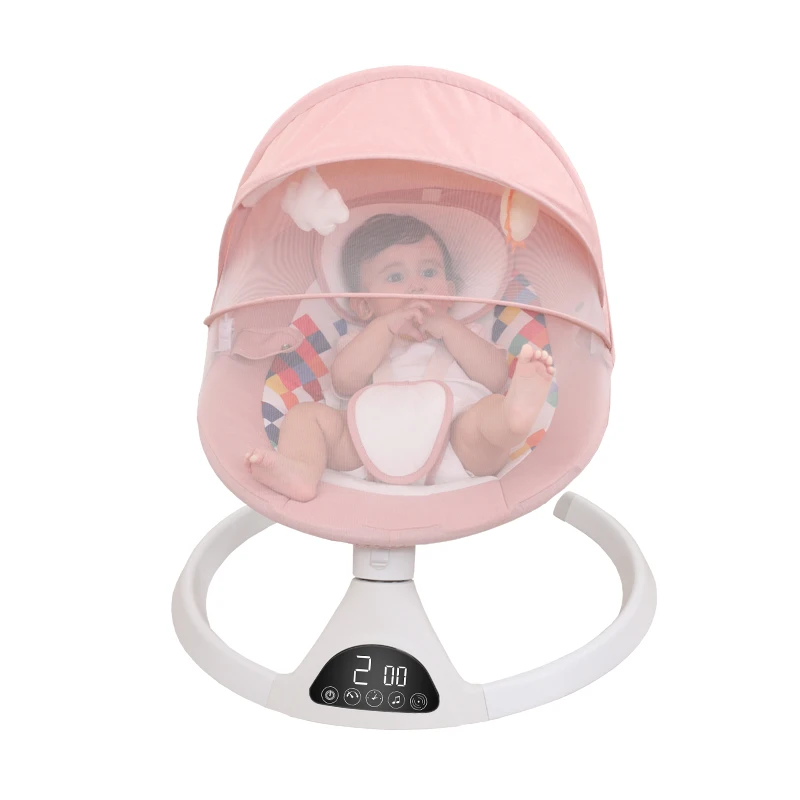 Baby Rocking Chair New Style Smart Bluetooth Electric Cradle Bed With Music Electric Swing Newborn Shaker