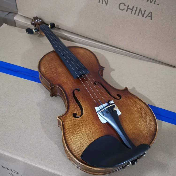 
Factory hot sale student solidwood violin for ebony pegs with high quality 