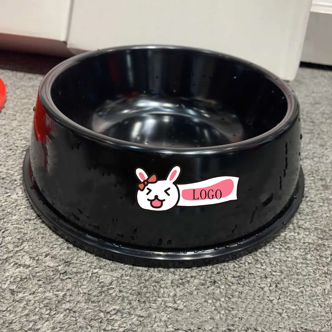 Trendy Brand Pet Dog Melamine Material Anti-drop Bowl ABS Dog Rice Drinking Bowl