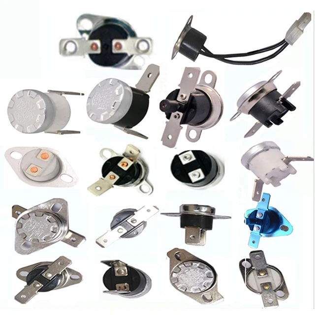 Temperature protector KSD301 16A for electronic industry KSD301 thermostat 16a 125v 250v thermal switch thermal fuse