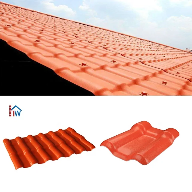 Spanish Synthetic Resin roof sheet shingles ASA roofing materials factory direct sale double roman plastic upvc tiles