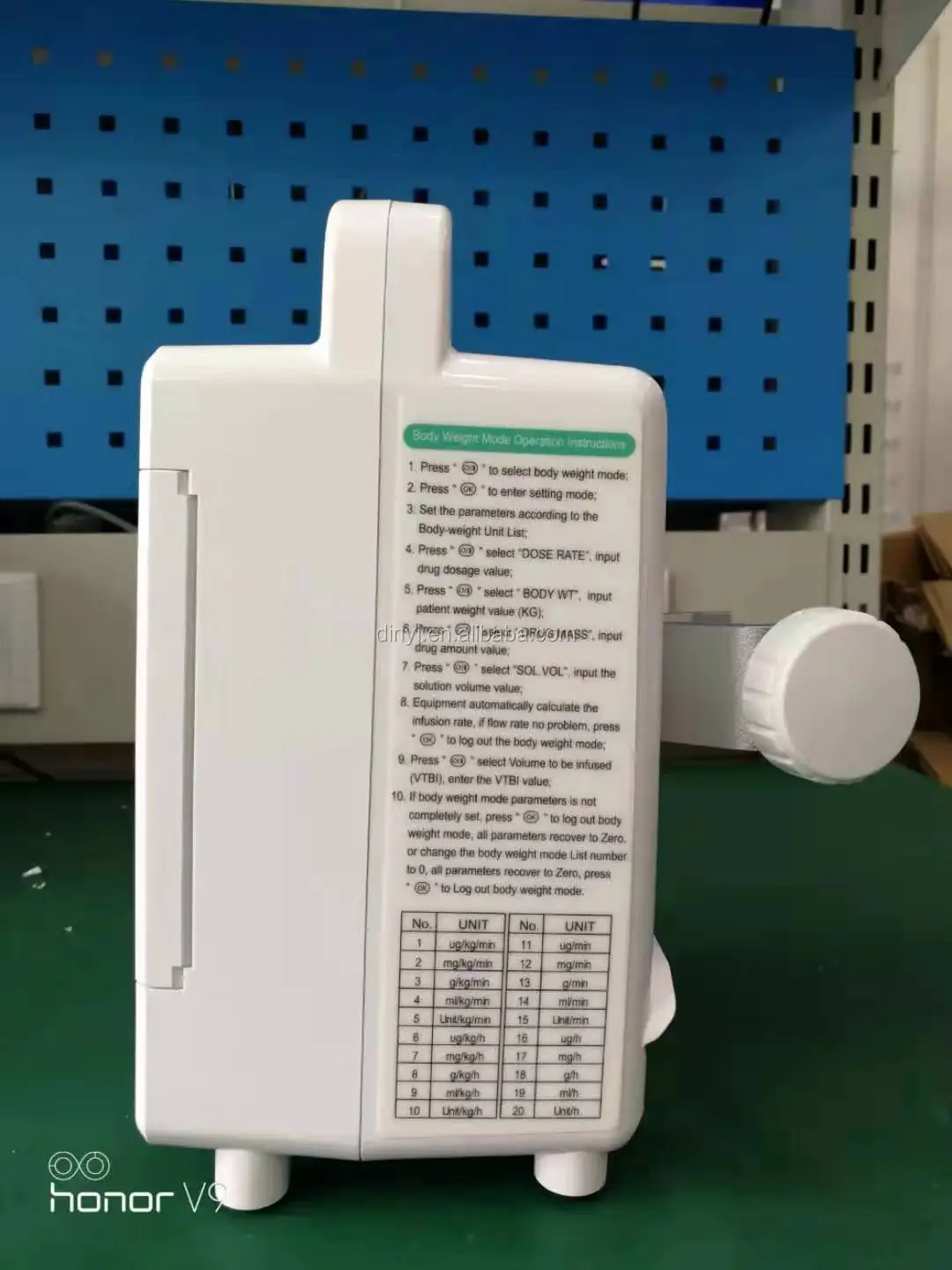 CE approved portable LCD screen medical ICU Infusion Pump for hospital