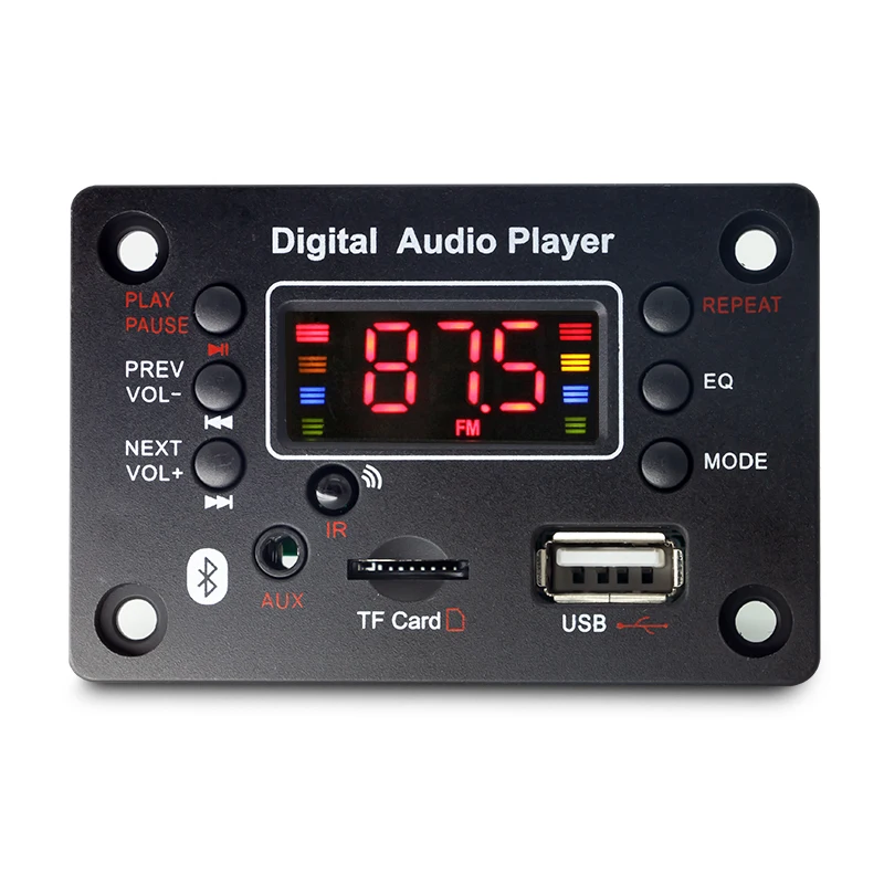  Bluetooth 5.0 Wireless mp3 Decoder Board WMA USB SD AUX FM Audio Radio Module 12V music player Memory For