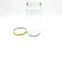 Китайская Фабрика 150 мл 250 мл 300 мл 750 мл 1000 мл 1500 мл стеклянные банки mason оптом с золотой металлической крышкой