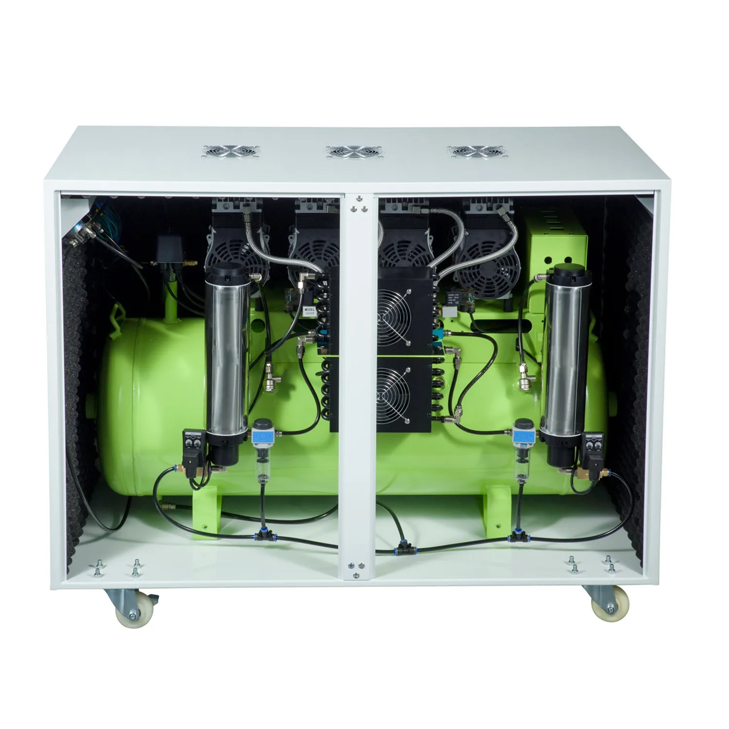 Greeloy food grade Portable Piston Silent Oil Free Air Compressor for Dental