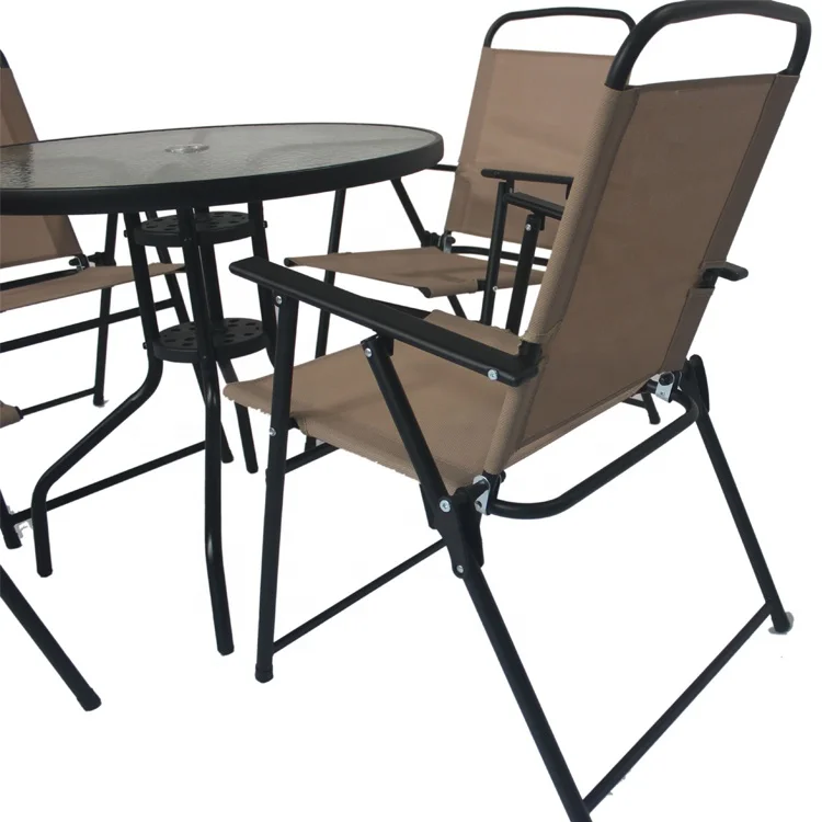 Уличный современный круглый стол matel, складной стул, садовый патио, бистро, набор мебели для балкона, 6 шт.