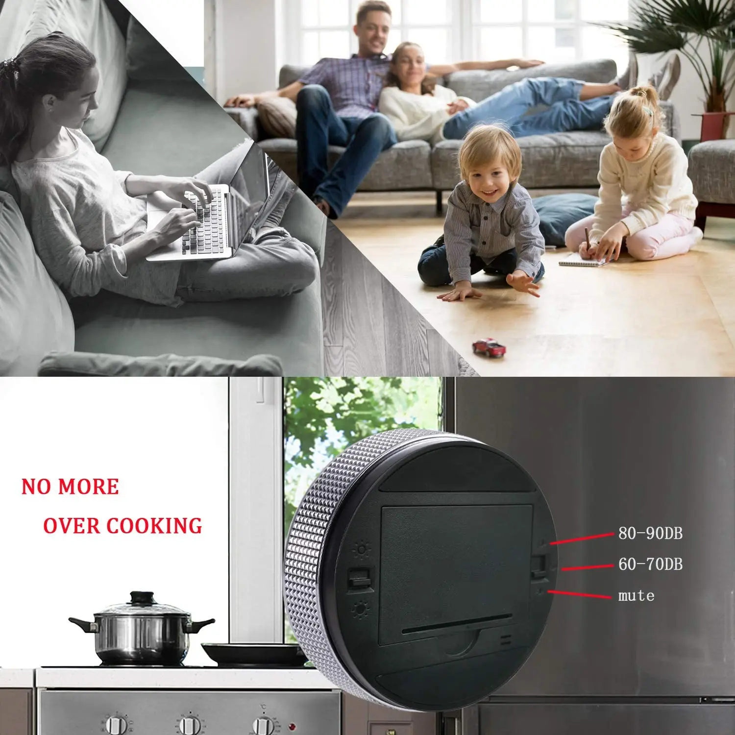 Magnetic Digital Timer for Kitchen Cooking Shower Study Stopwatch LED Counter Alarm Remind Manual Electronic Countdown