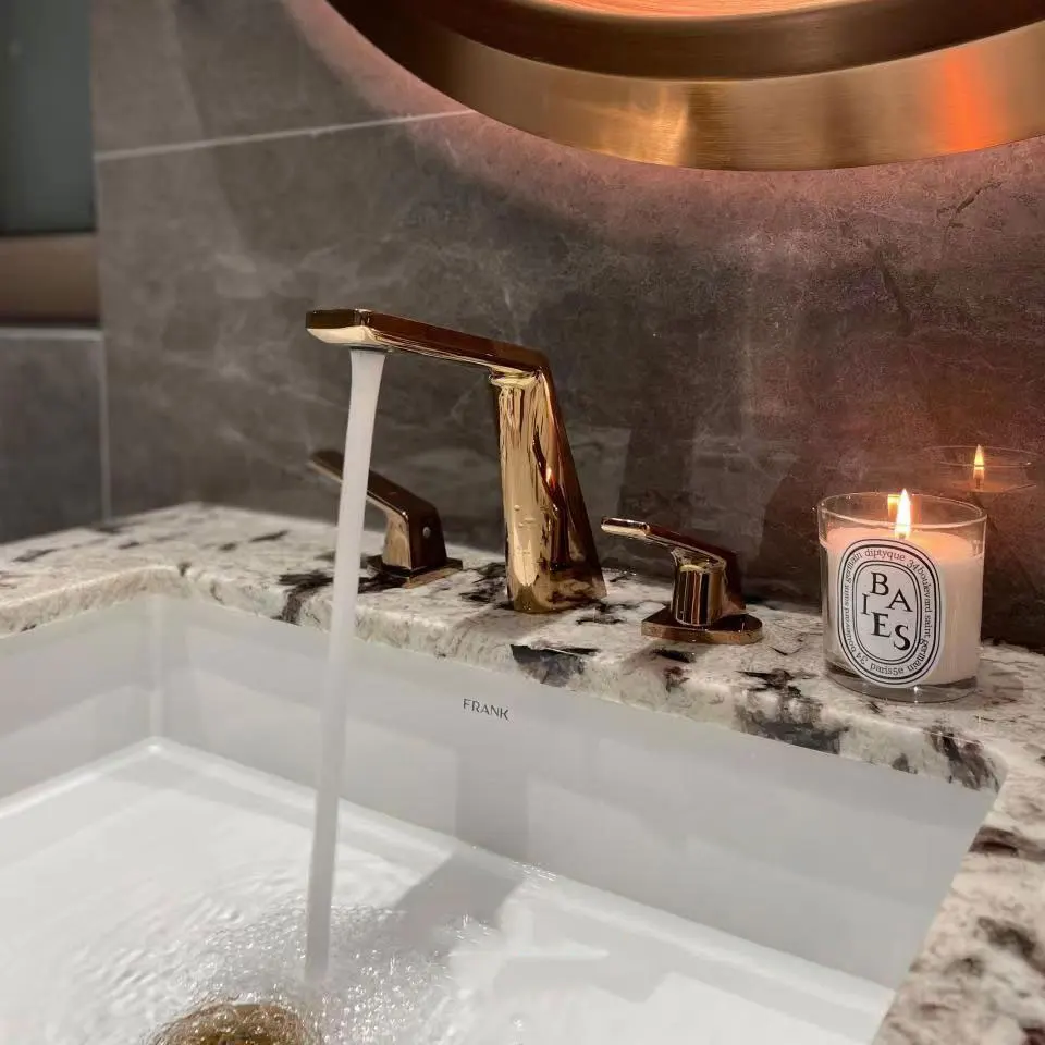 All new design dancing lights series luxurious modern floor mounted vanities luxury bathroom vanity cabinet with solid oak wood