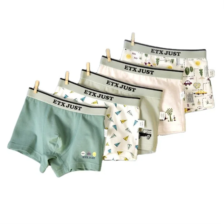 Promotional fashion export quality hot sale young boys underwear kids