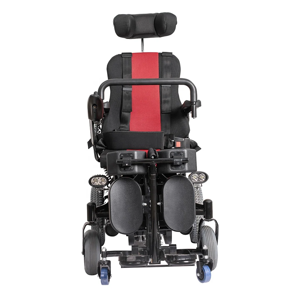 Multi function Handicapped Heavy Duty Reclining Standing Lifting Power Electric Wheelchair