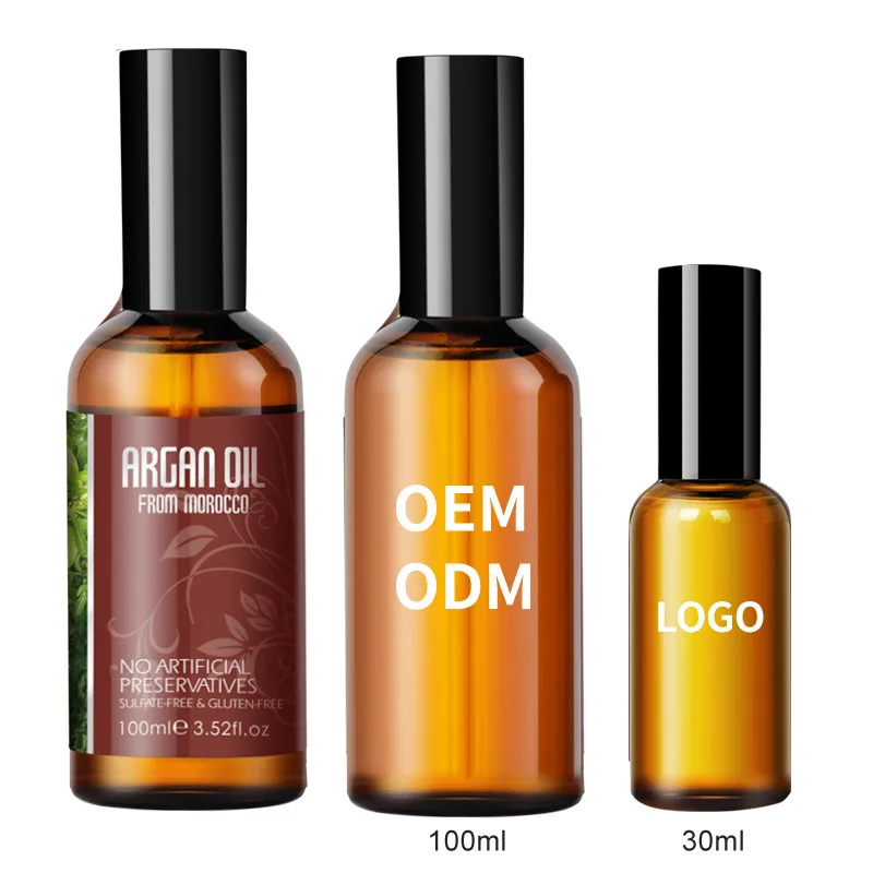 Wholesale Private Label Organic Keratin Deeply Repair Hair Treatment Moroccan Oil Essence Moisturizing Hair Serum