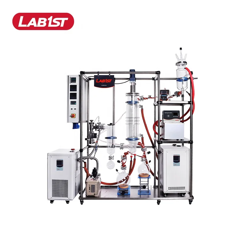 Laboratory apparatus short path distillar rolled film evaporator molecular distillation