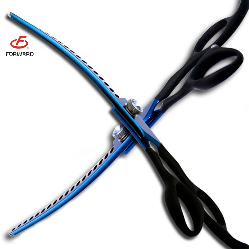 
7 inch 18 teeth curved dog grooming scissors chunker scissors 