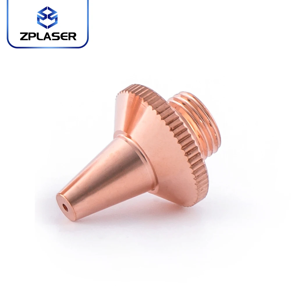 [High-quality] ZPLASER Optical Fiber laser equipment parts red copper Single Layer D15mm-19H 3D-M8-S laser cutting nozzle