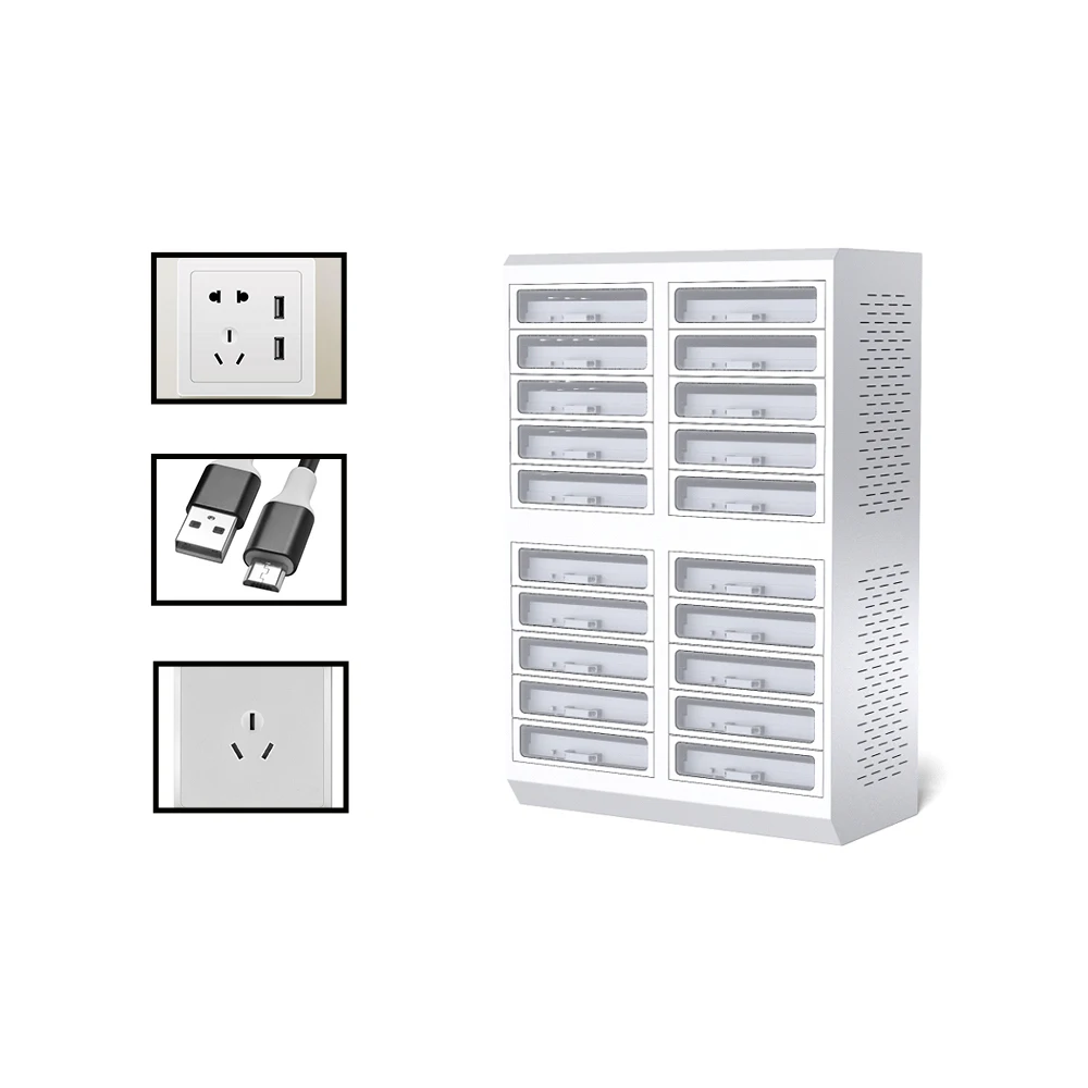 Multiple  Business Machine Cell Phone Charging Locker Narrow Compartment Boxes For Phone Charging In Airport