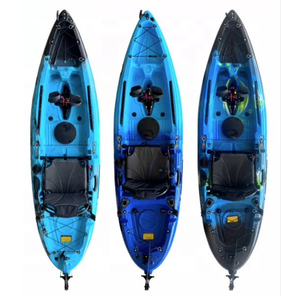 New design 9 ft 2 section removable solo tandem modular pedal kayak Fishing pedal kayak