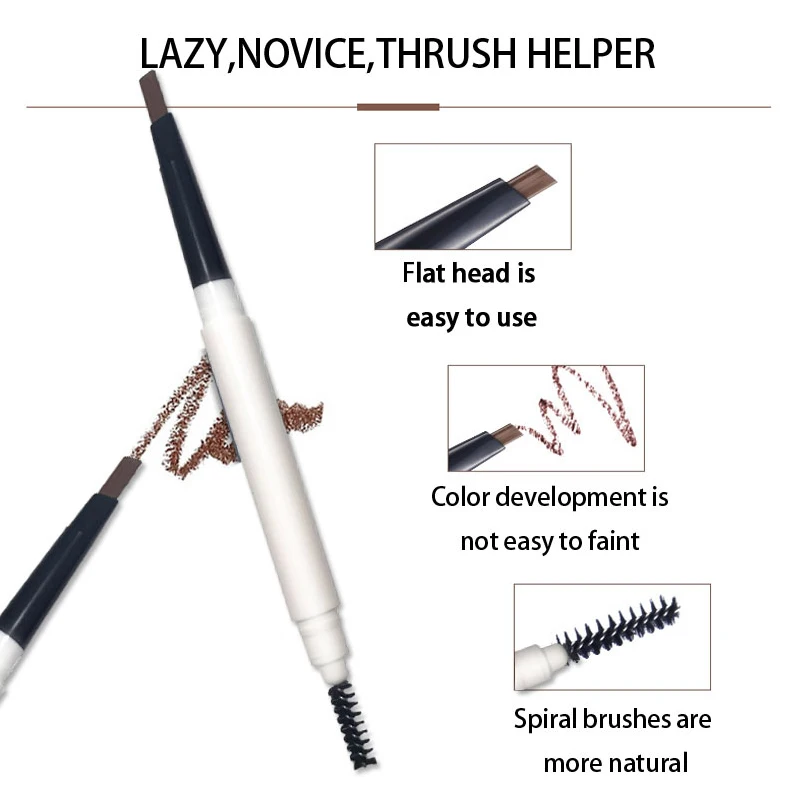 Cruelty free waterproof kits oem private label tattoo Black eyebrow stamp pen