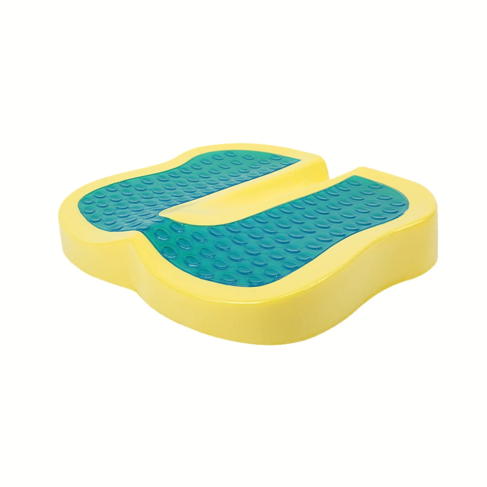 Summer Cooling 3d breathable cool silicone gel seat cushion orthopedic coccyx seat cushion with gel pad