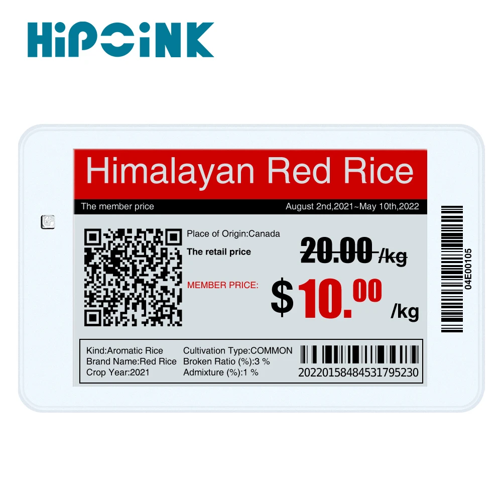 Электронные чернила для электронной бумаги, дисплей 3,52 дюйма, Электронная полка, Электронная бирка, цифровая бирка, система ценников для супермаркета