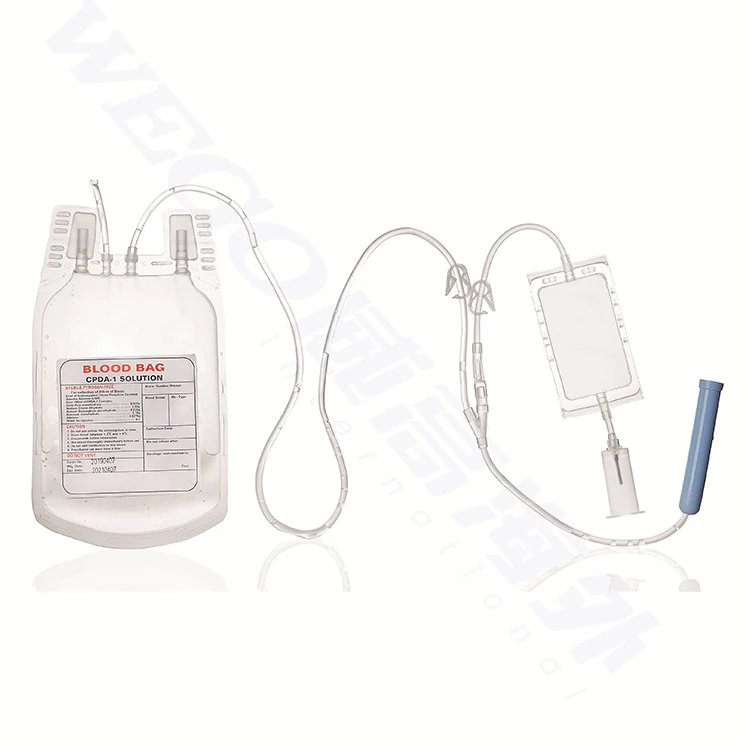 China Welding Film Single Double Triple Quadruple Cpda-1 Blood Bag 450ml