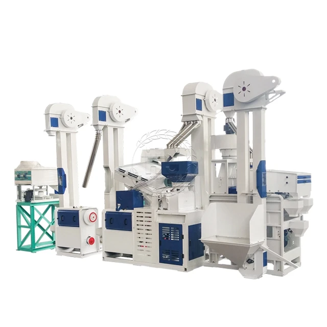 Hot Selling 25 Tons Per Day Mini Small Complete Sets Rice Mill Machine With Destoner Paddy Husker Separator