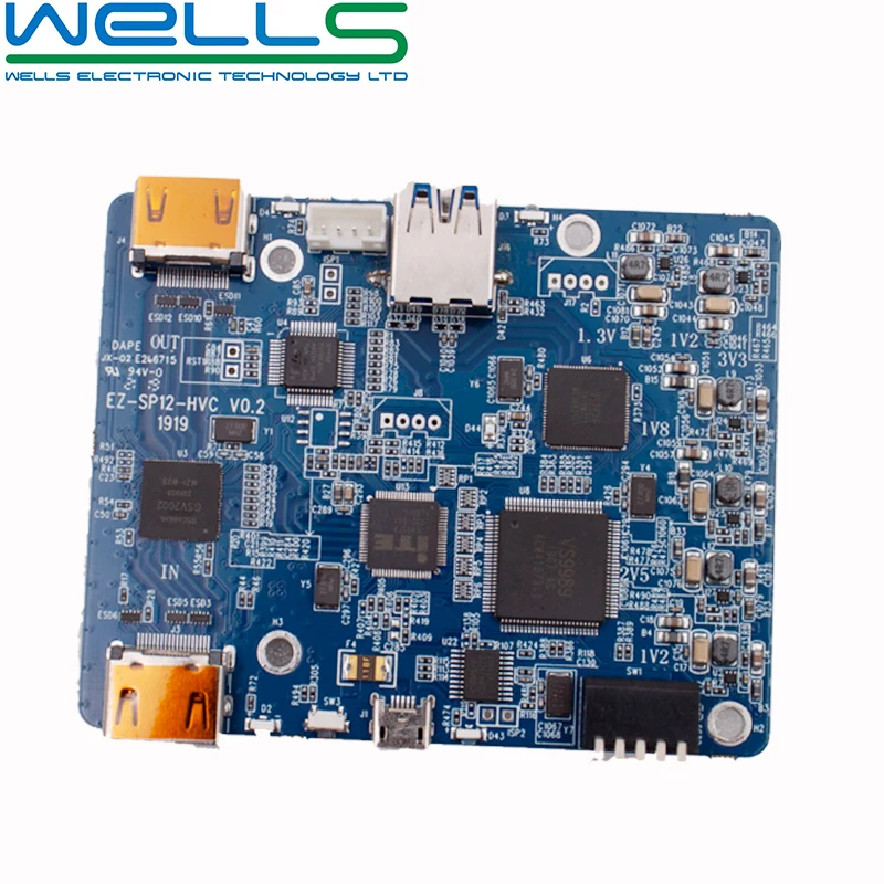 94V0 RoHS высокочастотная печатная плата PCBA сборка в Китае Шэньчжэнь