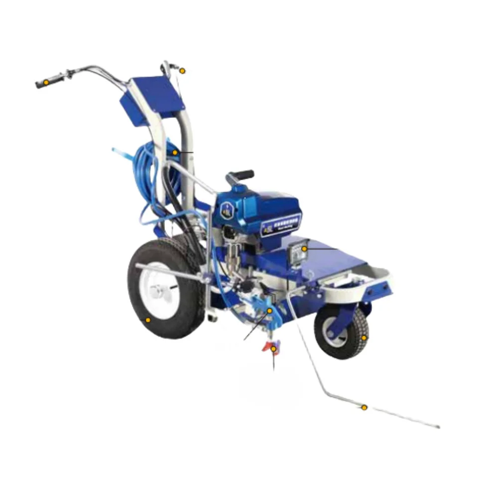 China New Design Hand-push Double Component Road Marking Paint Machine