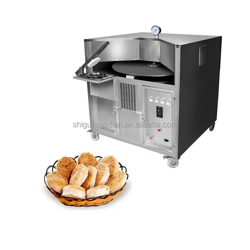 Hot sale 6 inch roti bread oven machine / Arabian lebanese naan pita bread making machine/Russia pita bread 75cm cooking