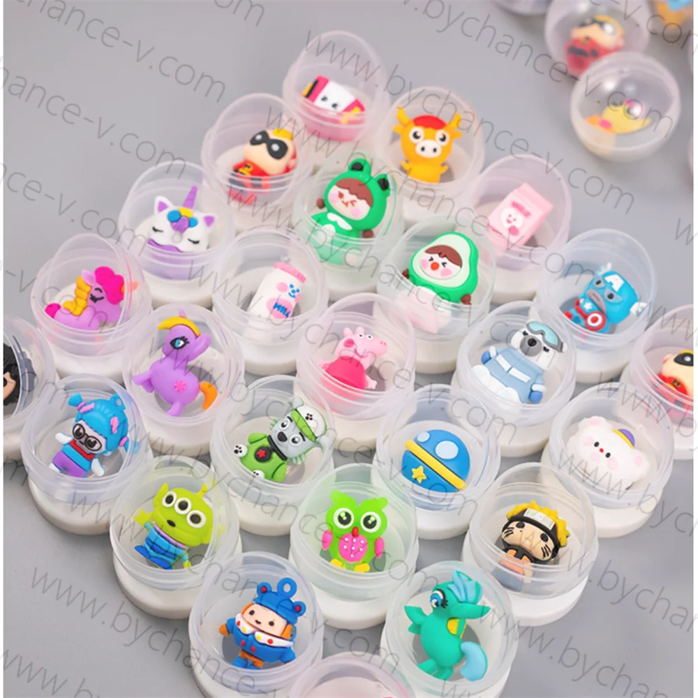 Hot Selling wholesale cheap capsule toys vary anime cartoon pencil topper figure toy in 45mm plastic balls for kids prize