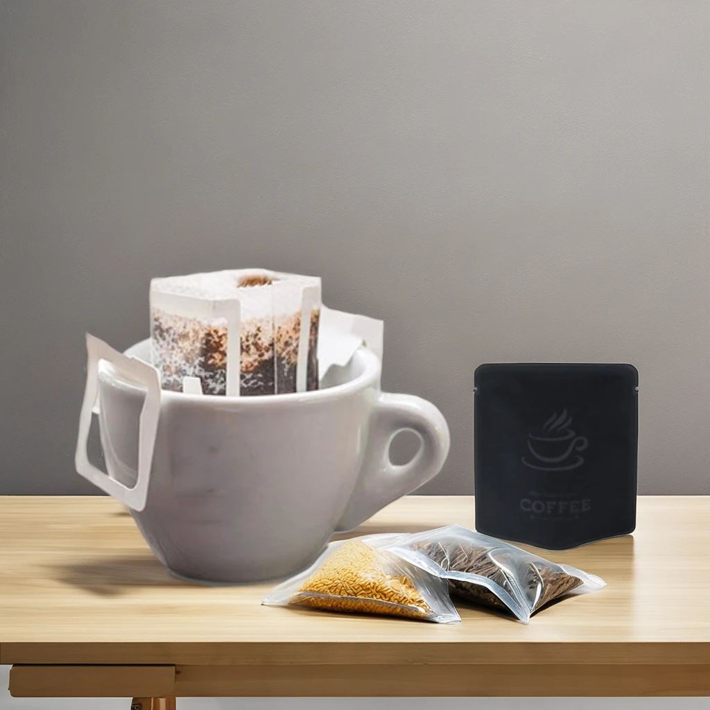 Wholesale Custom Hanging ear small Pouch Moisture-Proof Custom Drip Coffee Tea Packaging Bags