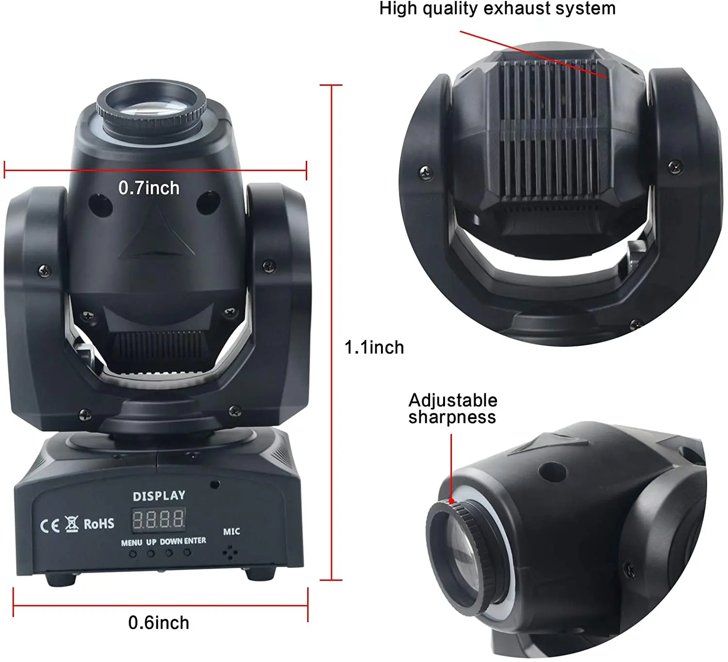 Factory Direct  30w  Spot LED MOVING Head LIGHT 7 Colors Disco Lights Ball  Sonos Move Beam DJ Stage Lights