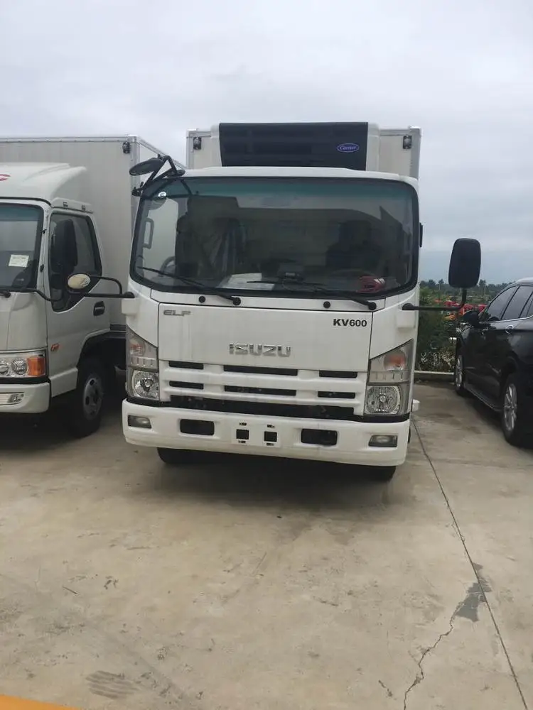 China isuzu NQR 700p refrigerated truck/refrigerator truck with double cab refrigerated van for export