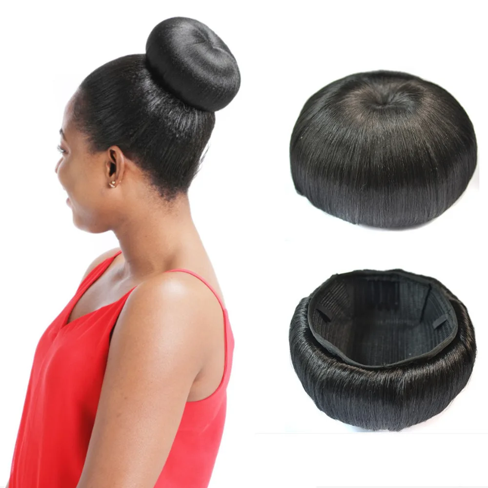 WE07 Wholesale Bride Hair Bun Elastic Drawstring Chignon Pick Clip in Chignon Hair Updo Synthetic Hair Bun