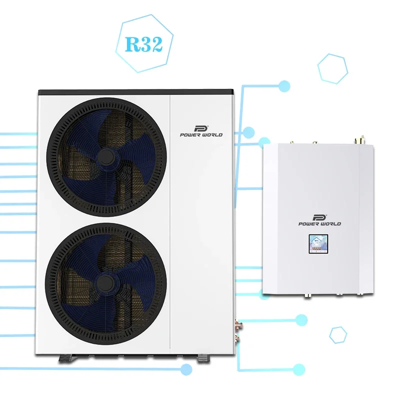 High efficient -30C EVI inverter low climate r32 popular import heat pump split 6 kw 8 kw heating cooling system