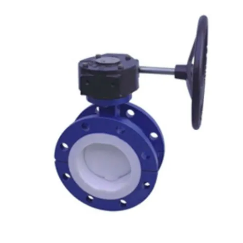 KEFA PN6 DN350 14-дюймовый PTFE высокопроизводительный двухфланцевый Клапан-Бабочка