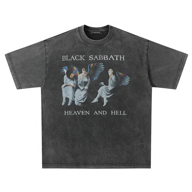 New Summer Cotton Vintage Tishert Acid Washed Rts Blank Street Wear T Shirt Plain T Shirts Manufacturers China