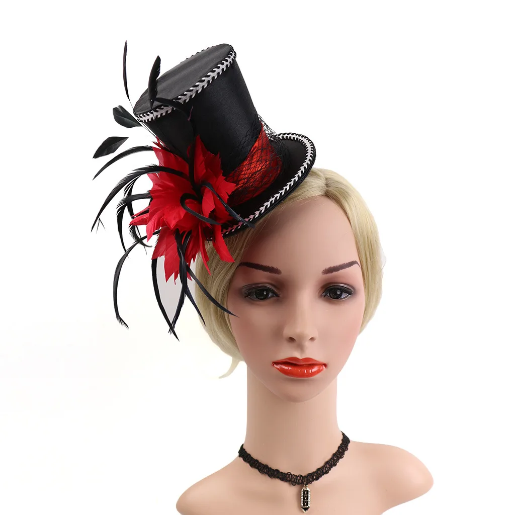 erxi Halloween party Hairpin Small top Banquet Ball Magic photo tall  Top hat